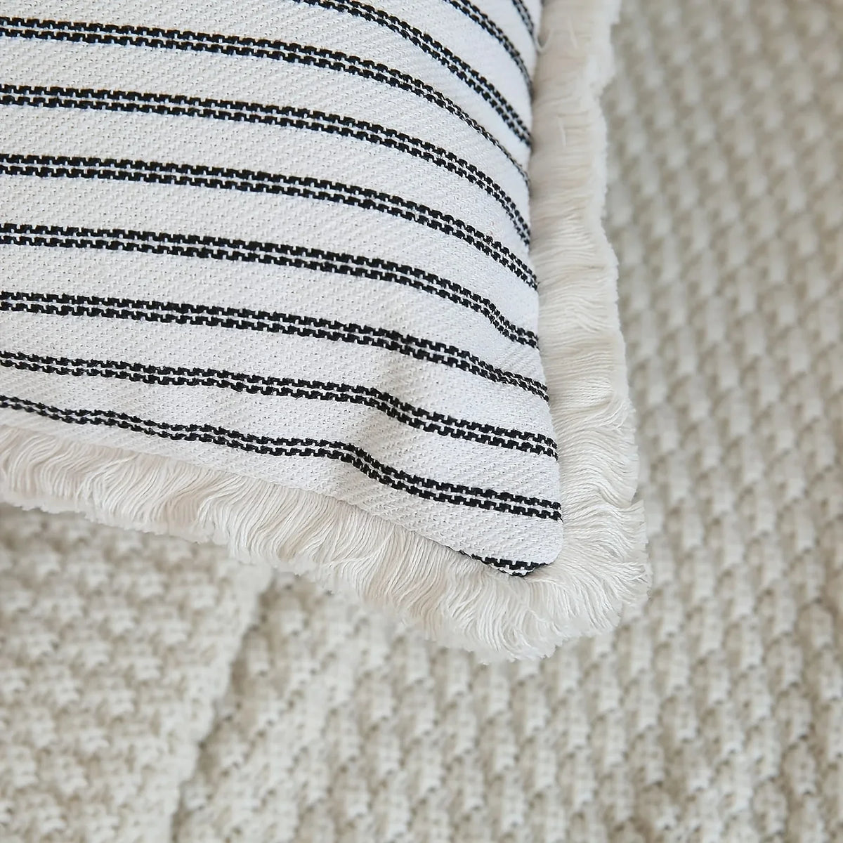 Striped Throw Pillow Cover