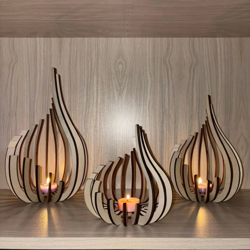 Handmade Wooden Candle Holder