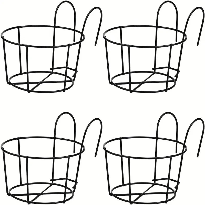 Round Metal Hanging Planters