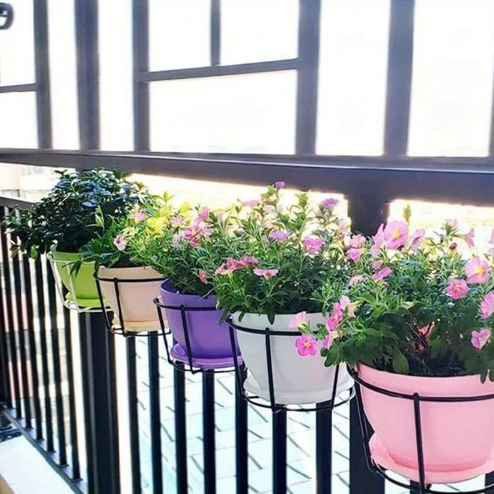 Round Metal Hanging Planters