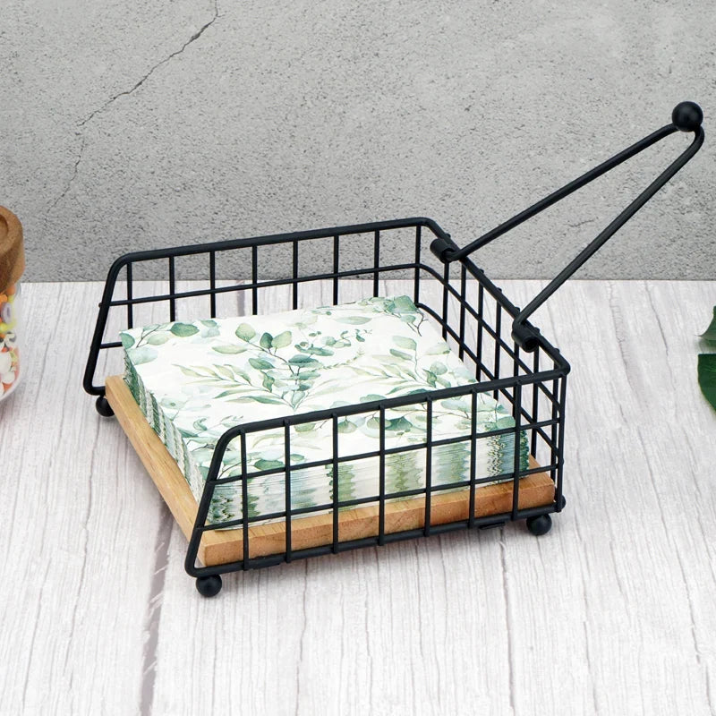 Rustic Metal Napkin Holder