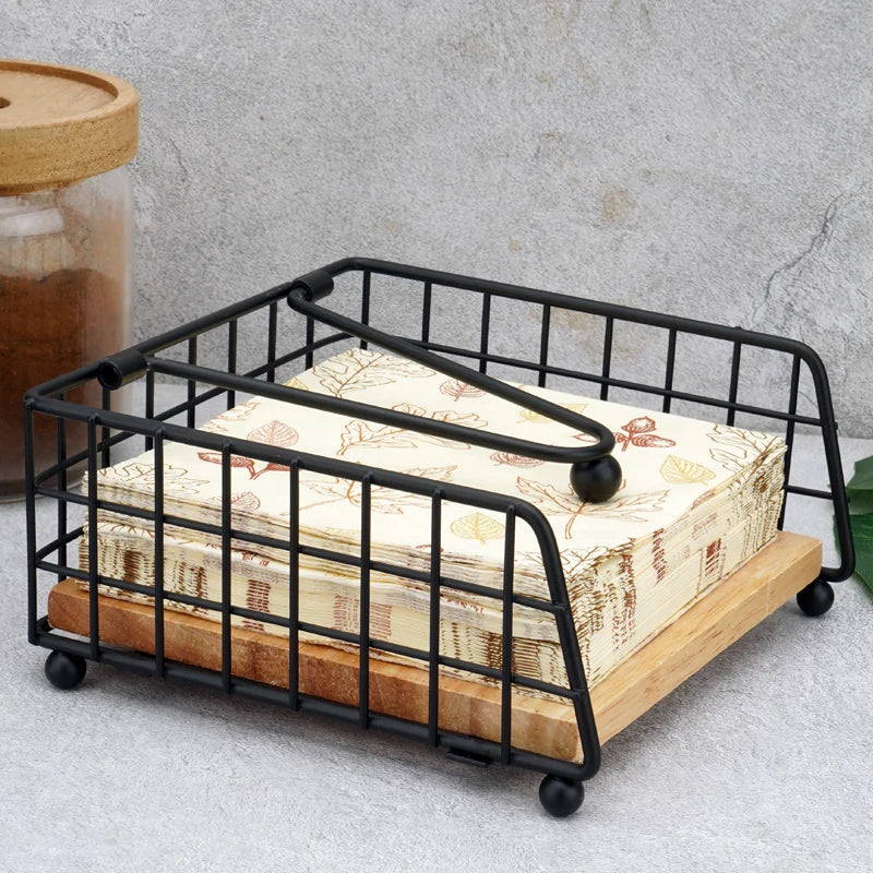 Rustic Metal Napkin Holder