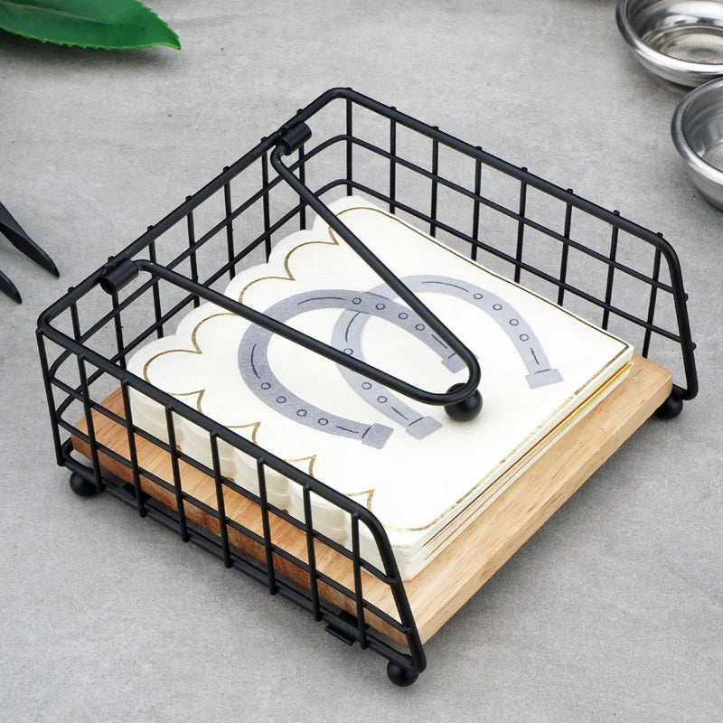 Rustic Metal Napkin Holder