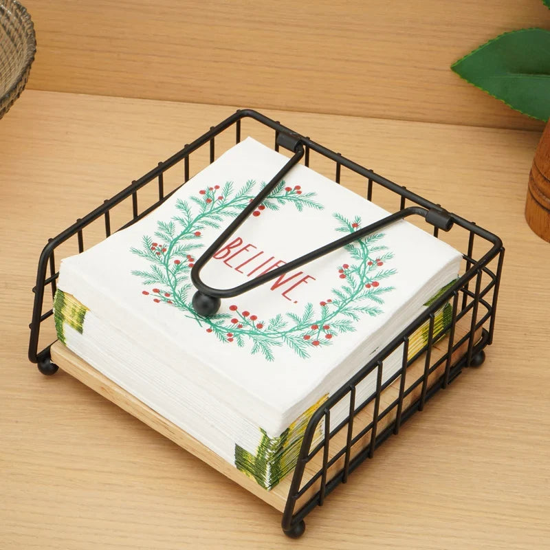 Rustic Metal Napkin Holder