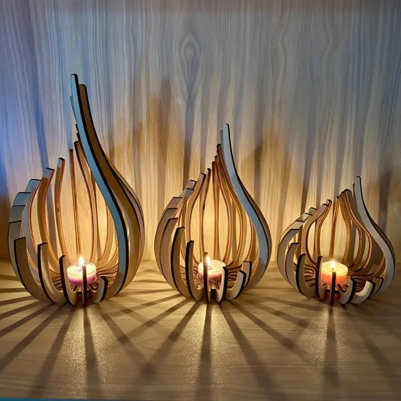 Handmade Wooden Candle Holder