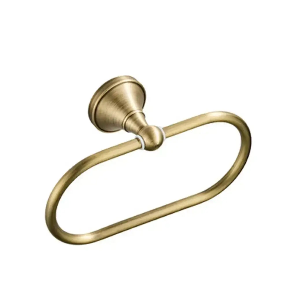 Brass Bathroom Accessories - towel ring b - Bathroom decor