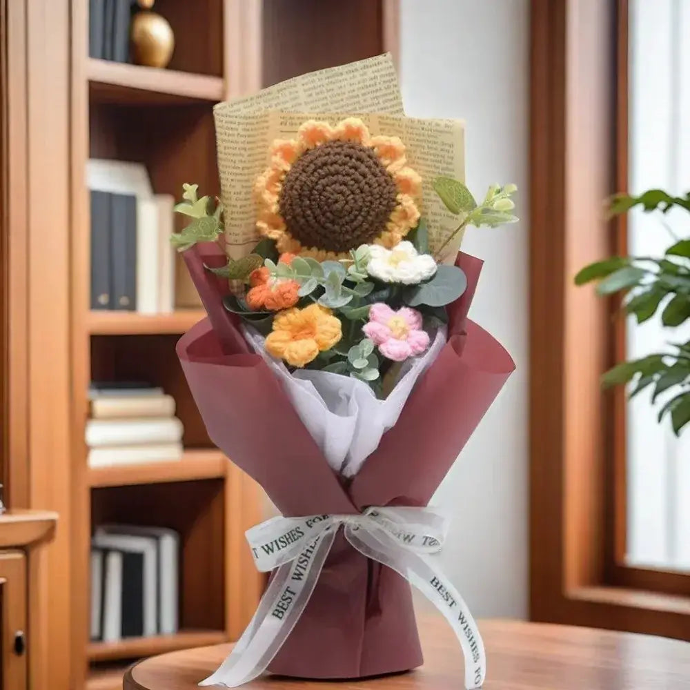 Crochet Sunflower Bouquet - Plant & nature decor